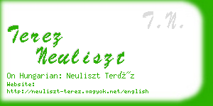 terez neuliszt business card